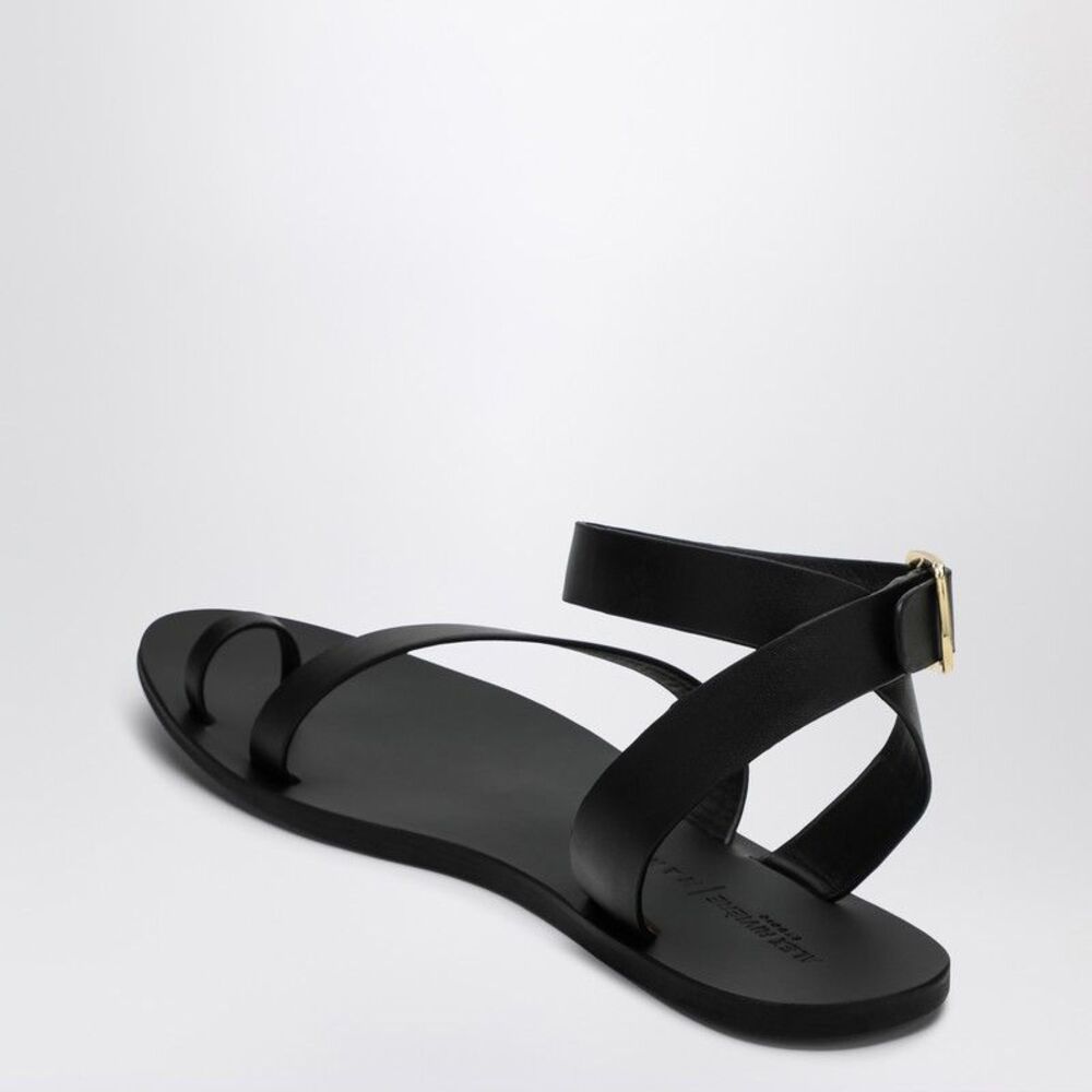 Manebí Black Leather Gladiator Style Sandals Women - Picture 2 of 2